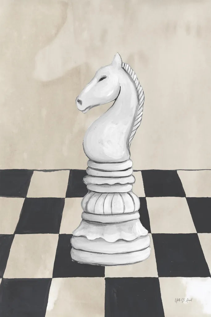 Vintage Knight by Yvette St. Amant. SKU 102822h. Archival Giclee Fine art print for wall decor.