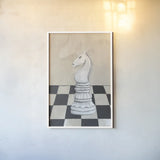 Vintage Knight by Yvette St. Amant. shown as a paper print in a white frame. Available as a archival giclee rolled canvas, fine art paper, or poster print. SKU 102822h.