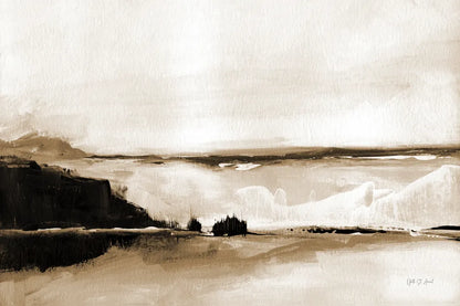 Vintage Landscape Mountainside by Yvette St. Amant. SKU 88198i. Archival Giclee Fine art print for wall decor.