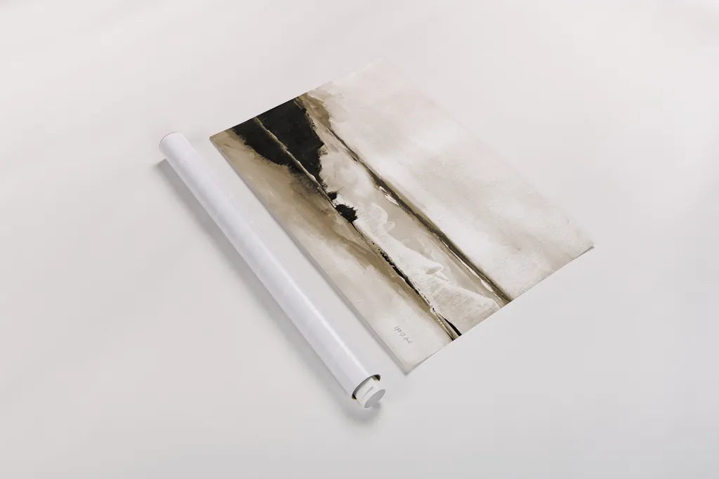 Vintage Landscape Mountainside by Yvette St. Amant. shown as a rolled paper print. Available as archival giclee rolled canvas, fine art paper, or poster print. SKU 88198i.