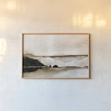 Vintage Landscape Mountainside by Yvette St. Amant. shown as a paper print in a natural frame. Available as a archival giclee rolled canvas, fine art paper, or poster print. SKU 88198i.