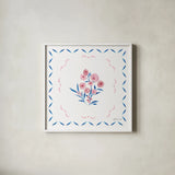 Vintage Modern I by Yvette St. Amant. Shown in a crisp white glass frame for a clean and minimalist style. Available as an archival giclee rolled canvas, fine art paper, or poster print. SKU 103691a.