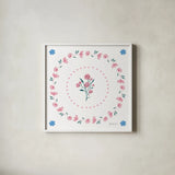 Vintage Modern V by Yvette St. Amant. Shown in a crisp white glass frame for a clean and minimalist style. Available as an archival giclee rolled canvas, fine art paper, or poster print. SKU 103695a.