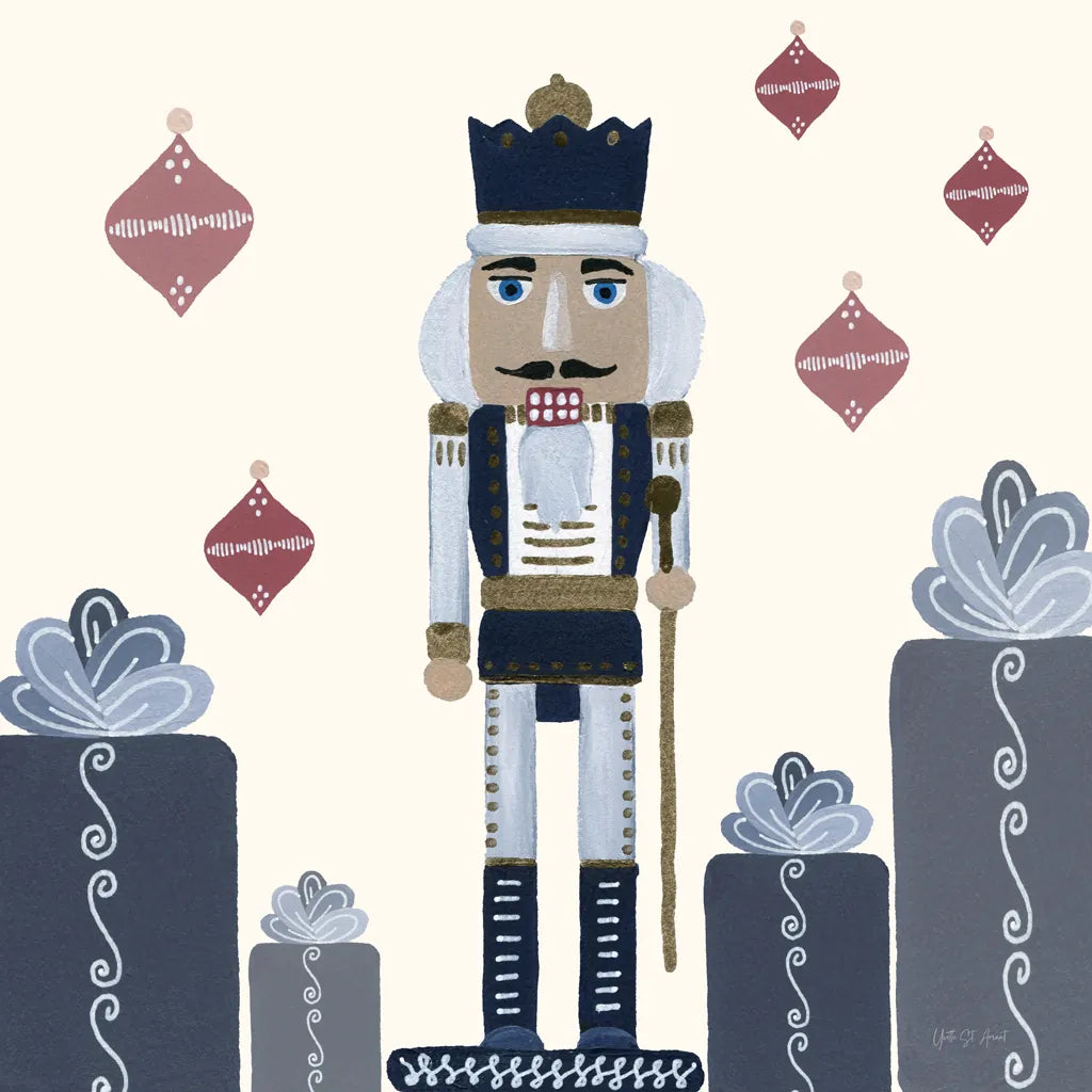Vintage Nutcrackers II by Yvette St. Amant. SKU 94712a. Archival Giclee Fine art print for wall decor.