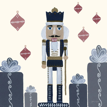 Vintage Nutcrackers II by Yvette St. Amant. SKU 94712a. Archival Giclee Fine art print for wall decor.