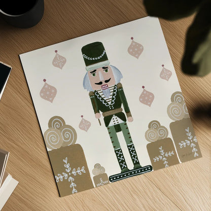 Vintage Nutcrackers IV by Yvette St. Amant. Shown as a detailed flat fine art print, highlighting archival giclee quality. Available as an archival giclee rolled canvas, fine art paper, or poster print. SKU 94714a.