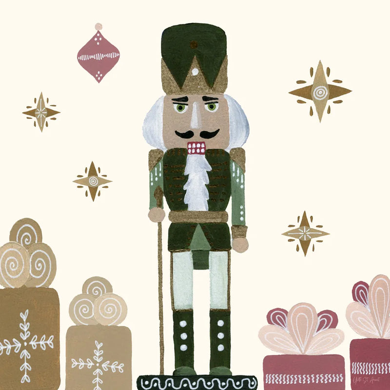 Vintage Nutcrackers V by Yvette St. Amant. SKU 94715a. Archival Giclee Fine art print for wall decor.
