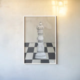 Vintage Queen by Yvette St. Amant. shown as a paper print in a white frame. Available as a archival giclee rolled canvas, fine art paper, or poster print. SKU 102823h.