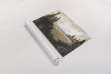 Vintage Rolling Hills by Yvette St. Amant. shown as a rolled paper print. Available as archival giclee rolled canvas, fine art paper, or poster print. SKU 88213i.