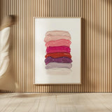 Warm Paint Palette by Yvette St. Amant. shown as over sized large wall art. Available as an archival giclee rolled canvas, fine art paper, or poster print. SKU 92218h.