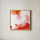 Warmth I by Yvette St. Amant. Shown in a natural wood glass frame for a timeless modern aesthetic. Available as an archival giclee rolled canvas, fine art paper, or poster print. SKU 99018a.