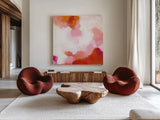 Warmth I by Yvette St. Amant. Shown as extra-large giant wall art in a modern living room. Available as an archival giclee rolled canvas, fine art paper, or poster print. SKU 99018a.