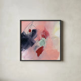 Weekend Retreat I by Yvette St. Amant. Shown in a sleek black glass frame for a contemporary gallery look. Available as an archival giclee rolled canvas, fine art paper, or poster print. SKU 102297a.