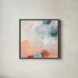 Weekend Retreat II by Yvette St. Amant. Shown in a sleek black glass frame for a contemporary gallery look. Available as an archival giclee rolled canvas, fine art paper, or poster print. SKU 102298a.