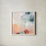 Weekend Retreat II by Yvette St. Amant. Shown in a crisp white glass frame for a clean and minimalist style. Available as an archival giclee rolled canvas, fine art paper, or poster print. SKU 102298a.