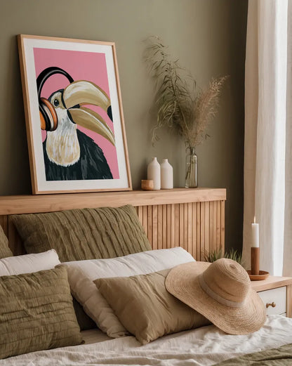 Wild I by Yvette St. Amant. shown as a paper print in a natural frame. Available as a archival giclee rolled canvas, fine art paper, or poster print. SKU 88716h.