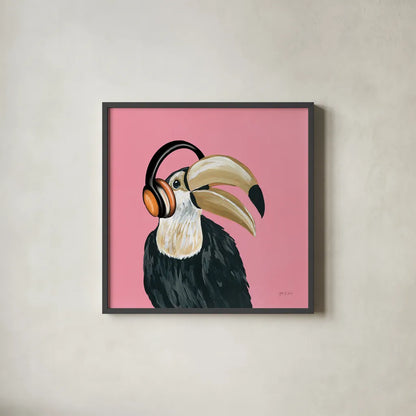 Wild I Sq by Yvette St. Amant. Shown in a sleek black glass frame for a contemporary gallery look. Available as an archival giclee rolled canvas, fine art paper, or poster print. SKU 89383a.