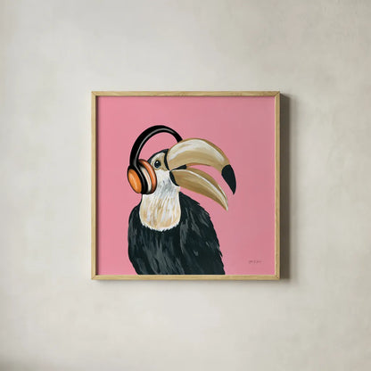 Wild I Sq by Yvette St. Amant. Shown in a natural wood glass frame for a timeless modern aesthetic. Available as an archival giclee rolled canvas, fine art paper, or poster print. SKU 89383a.