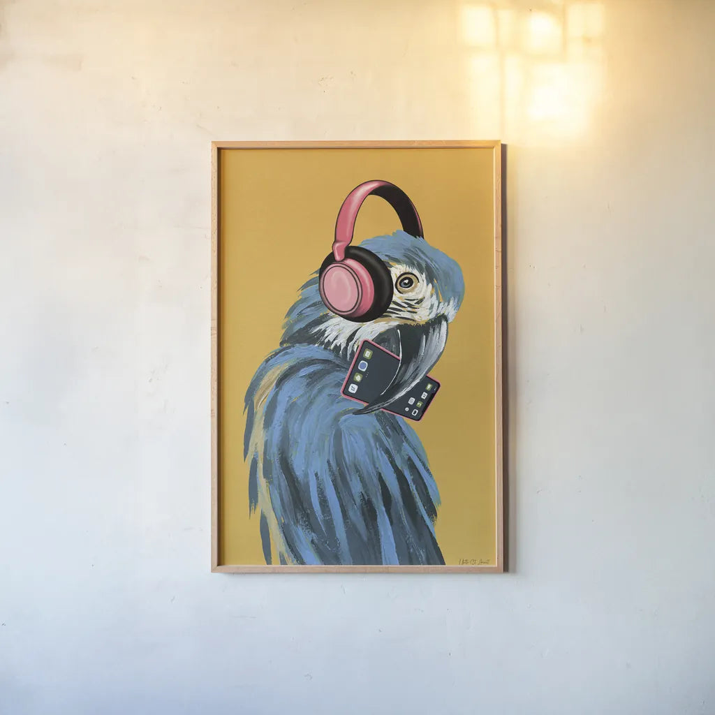 Wild III by Yvette St. Amant. shown as a paper print in a natural frame. Available as a archival giclee rolled canvas, fine art paper, or poster print. SKU 88718h.