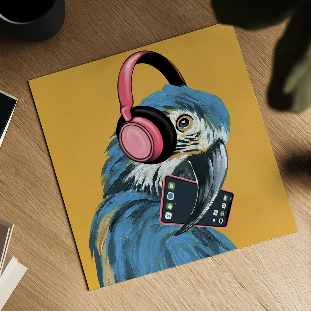 Wild III Square by Yvette St. Amant. Shown as a detailed flat fine art print, highlighting archival giclee quality. Available as an archival giclee rolled canvas, fine art paper, or poster print. SKU 92721a.