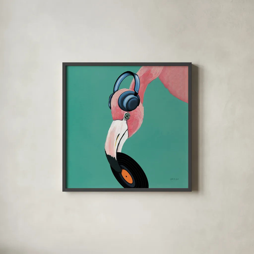 Wild IV Sq by Yvette St. Amant. Shown in a sleek black glass frame for a contemporary gallery look. Available as an archival giclee rolled canvas, fine art paper, or poster print. SKU 89384a.