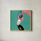 Wild IV Sq by Yvette St. Amant. Shown in a natural wood glass frame for a timeless modern aesthetic. Available as an archival giclee rolled canvas, fine art paper, or poster print. SKU 89384a.