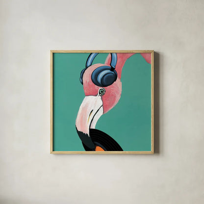 Wild IV Square by Yvette St. Amant. Shown in a natural wood glass frame for a timeless modern aesthetic. Available as an archival giclee rolled canvas, fine art paper, or poster print. SKU 92722a.