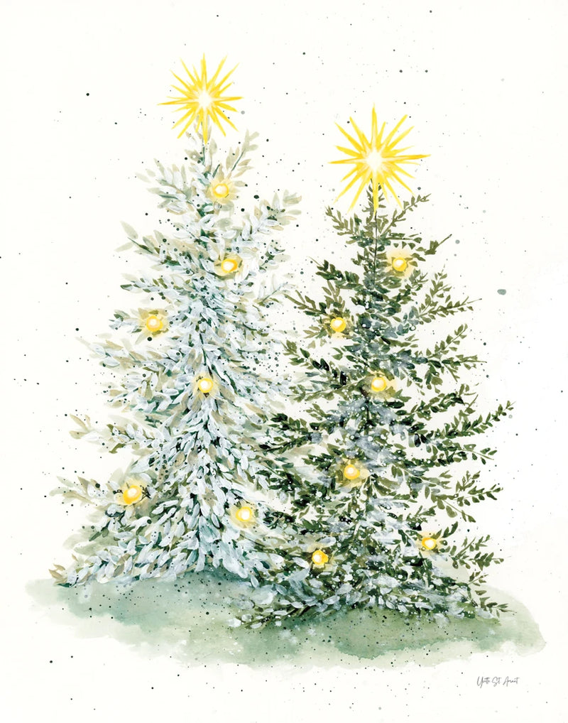 Winter Pine Lights by Yvette St. Amant