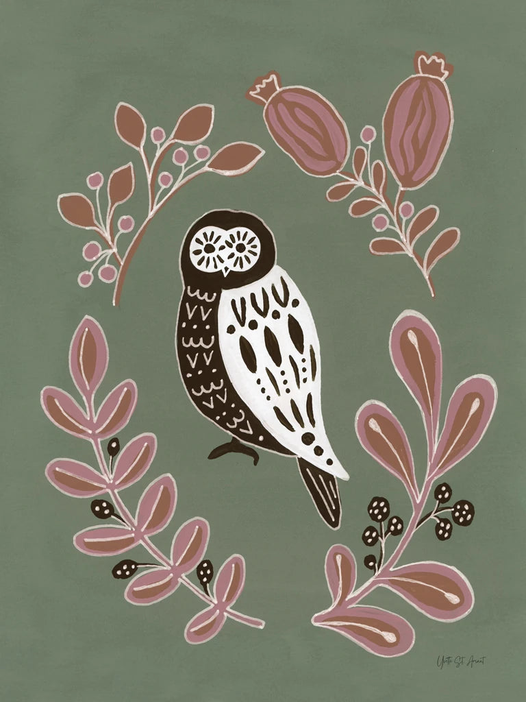 Woodland Folk Owl by Yvette St. Amant