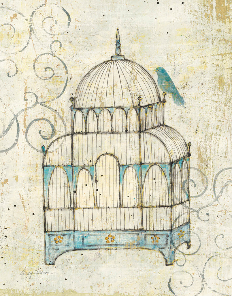 Reproduction of Bird Cage II by Avery Tillmon - Wall Decor Art