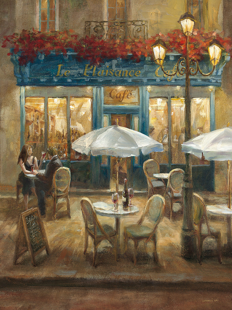 Reproduction of Paris Cafe I Crop by Danhui Nai - Wall Decor Art