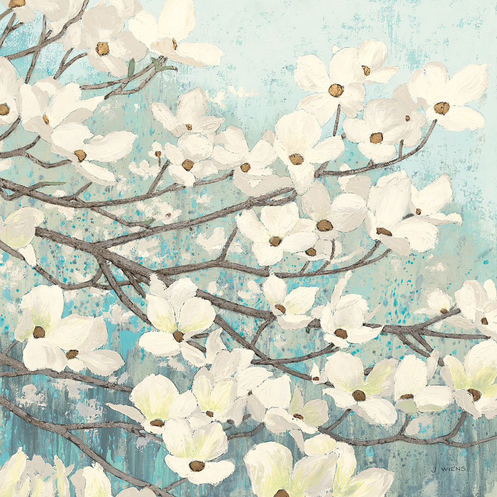 Reproduction of Dogwood Blossoms II by James Wiens - Wall Decor Art