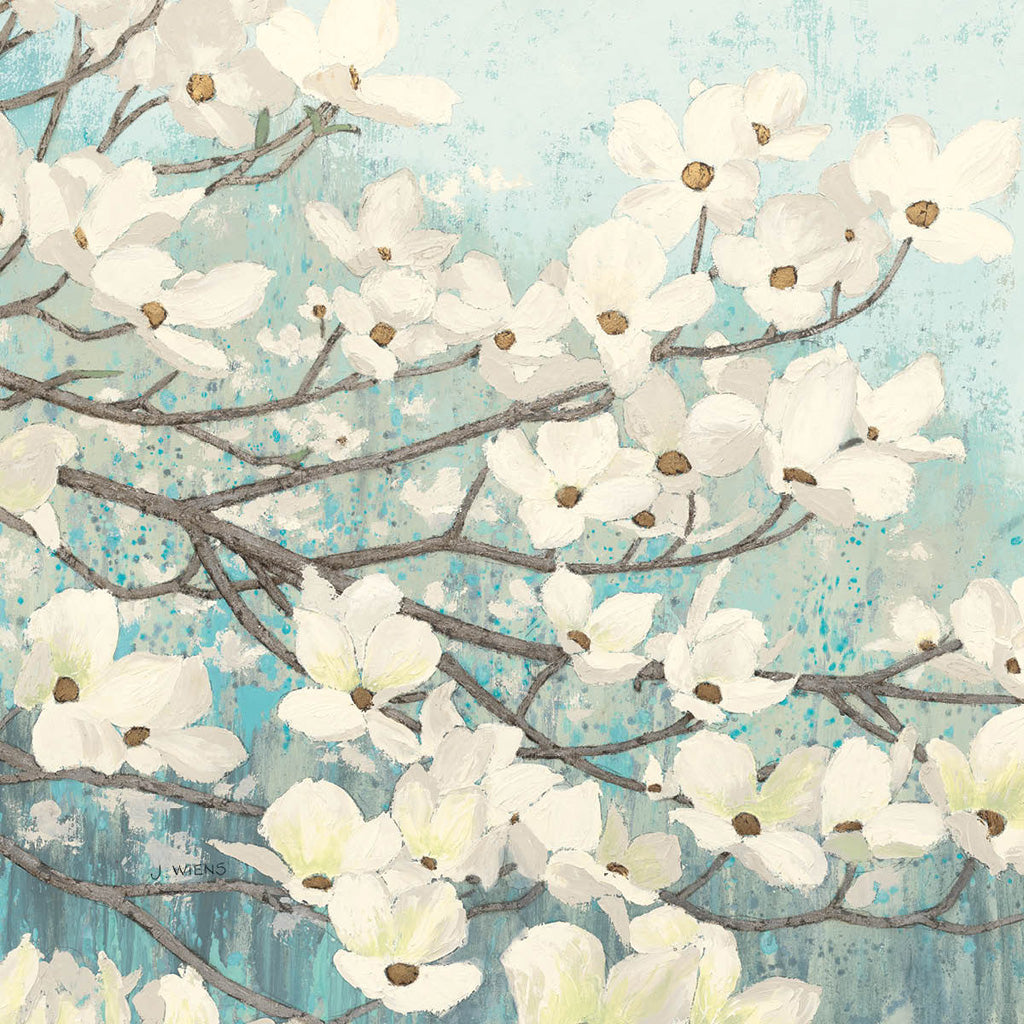 Reproduction of Dogwood Blossoms II by James Wiens - Wall Decor Art