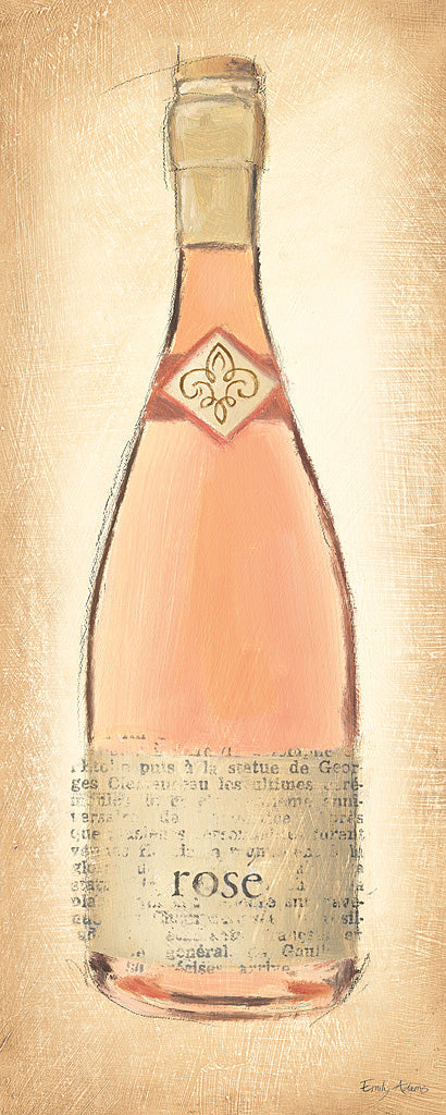 Reproduction of Sparkling Rose Bottle by Emily Adams - Wall Decor Art