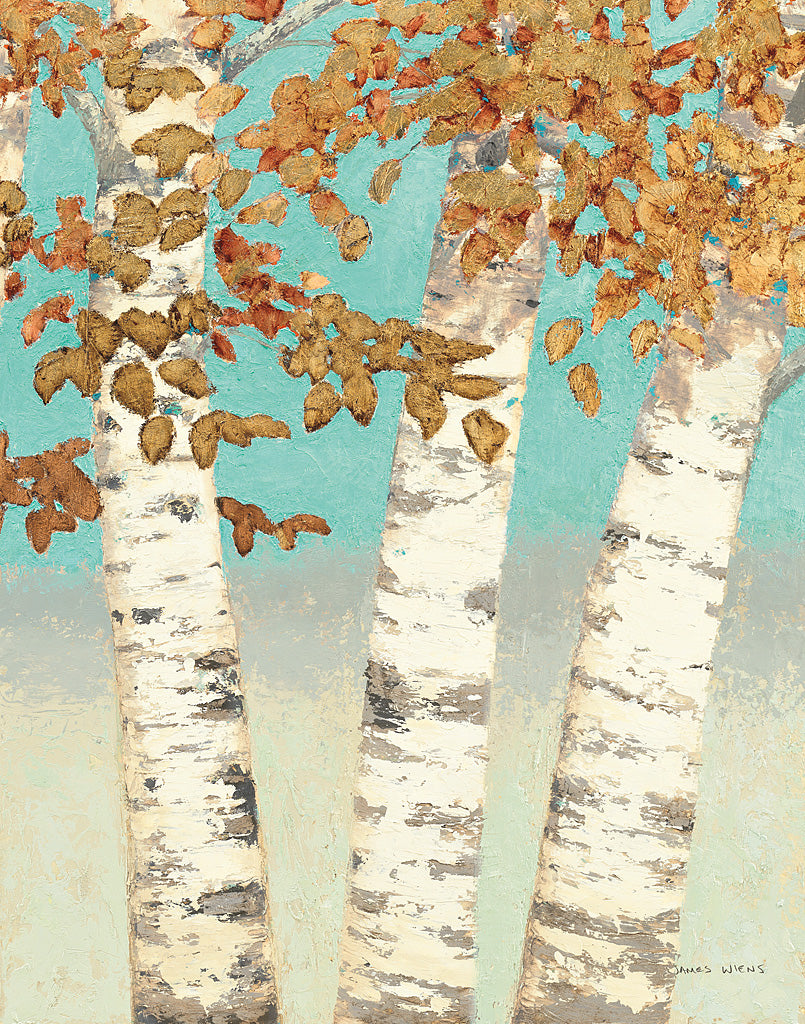 Reproduction of Golden Birches III by James Wiens - Wall Decor Art