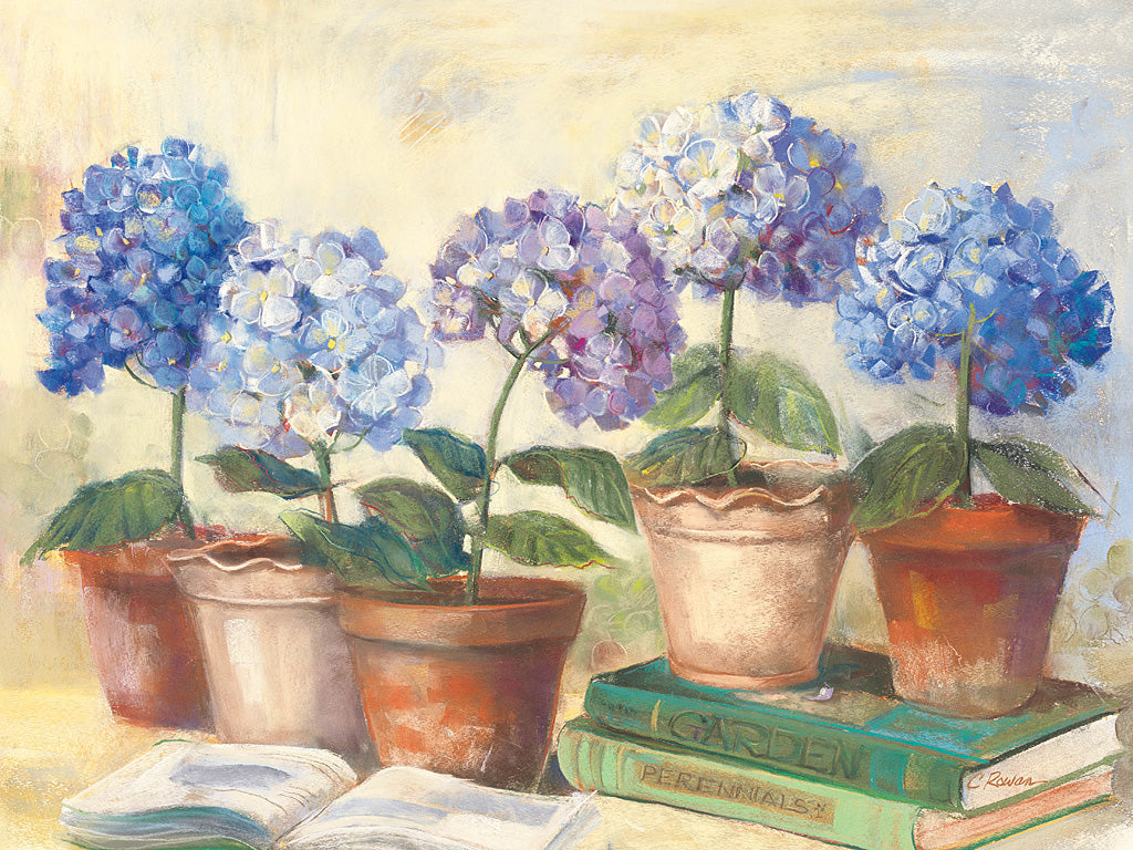 Reproduction of Gardeners Hydrangeas by Carol Rowan - Wall Decor Art