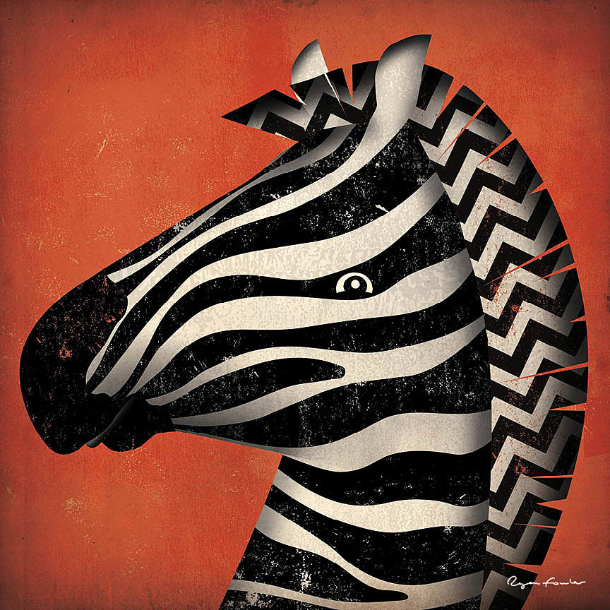 Reproduction of Zebra Wow by Ryan Fowler - Wall Decor Art