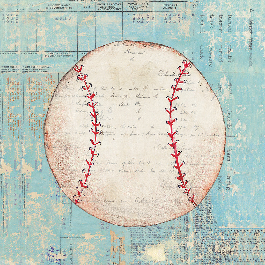 Reproduction of Play Ball I by Courtney Prahl - Wall Decor Art