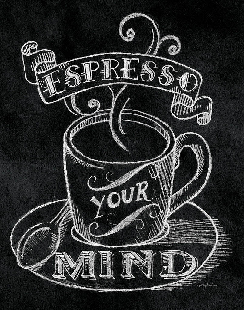 Reproduction of Espresso Your Mind No Border by Mary Urban - Wall Decor Art