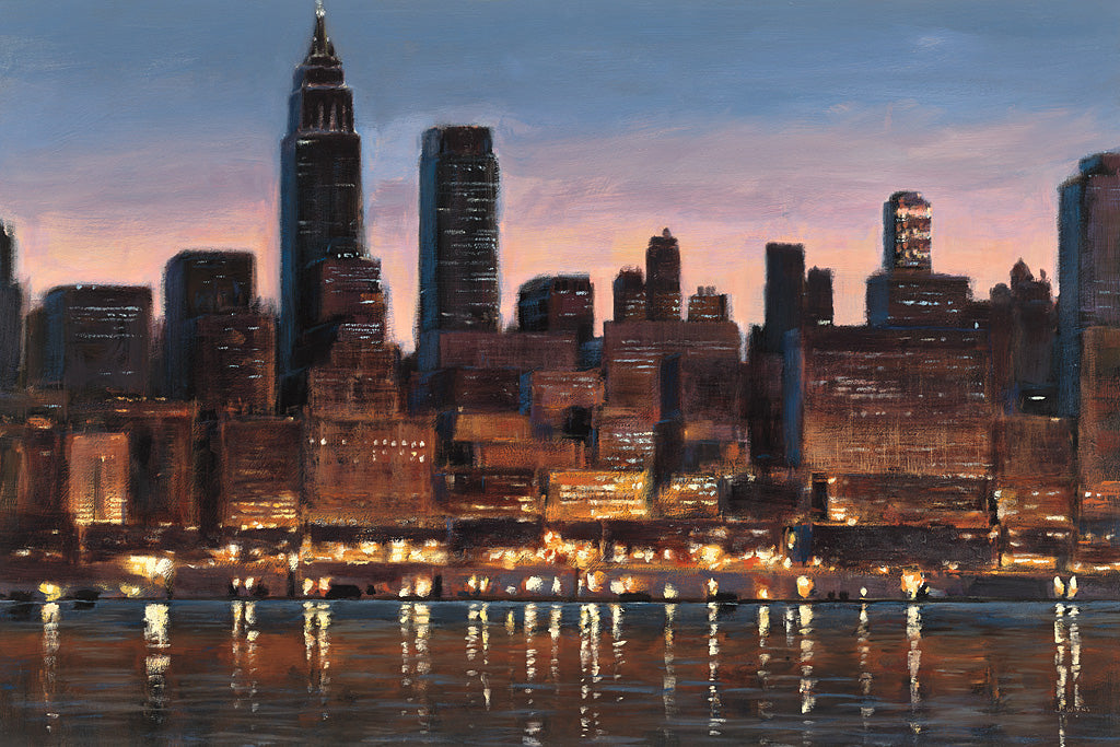 Reproduction of Manhattan Reflection by James Wiens - Wall Decor Art