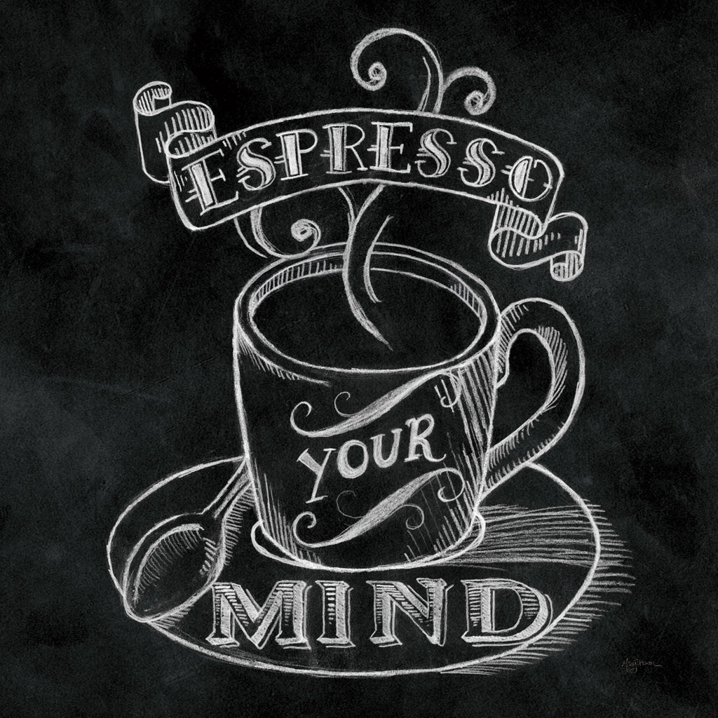 Reproduction of Espresso Your Mind  No Border Square by Mary Urban - Wall Decor Art