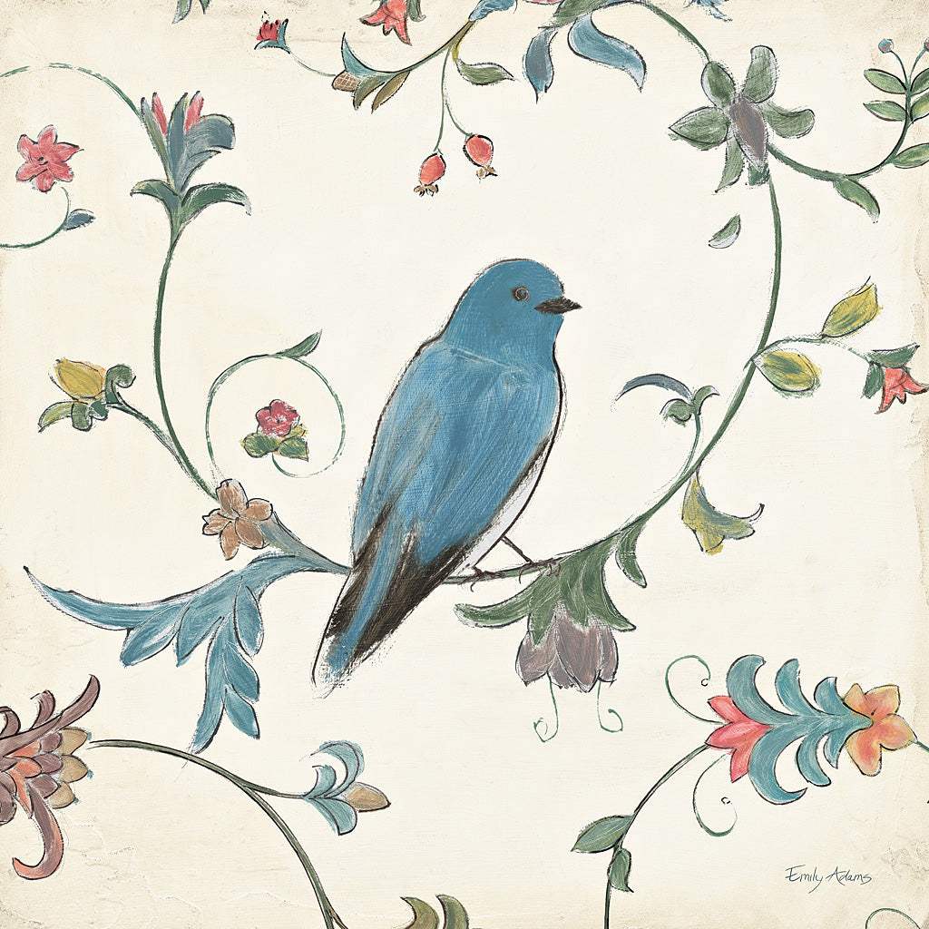 Reproduction of Birds Gem I by Emily Adams - Wall Decor Art