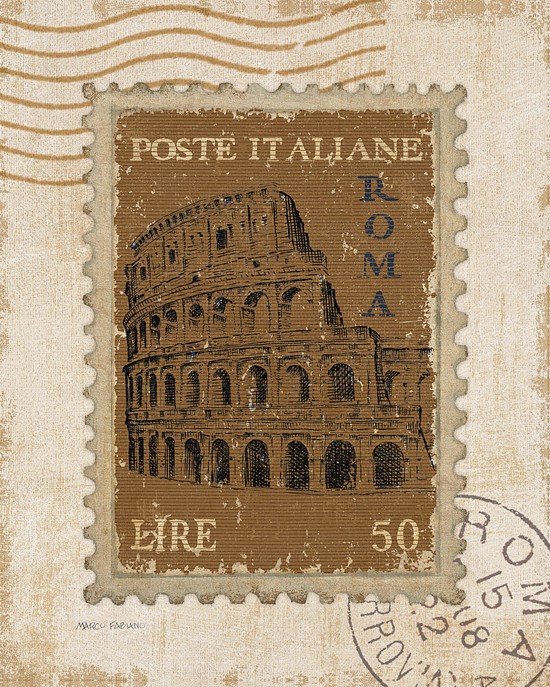 Reproduction of Iconic Stamps III by Marco Fabiano - Wall Decor Art