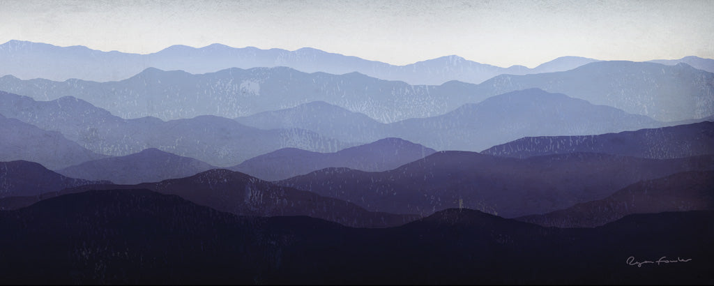 Reproduction of Purple Mountains by Ryan Fowler - Wall Decor Art