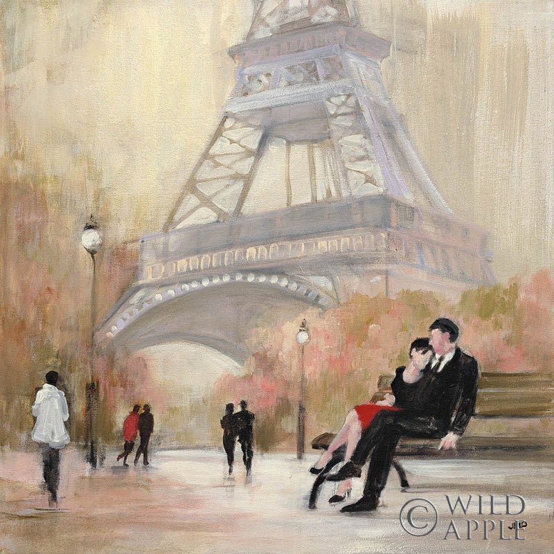 Reproduction of Romantic Paris I by Julia Purinton - Wall Decor Art
