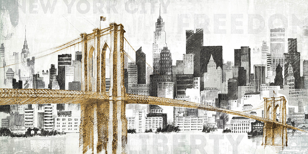 Reproduction of New York Skyline I by Avery Tillmon - Wall Decor Art
