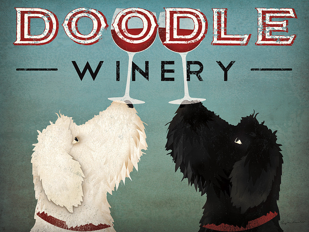 Reproduction of Doodle Winery by Ryan Fowler - Wall Decor Art