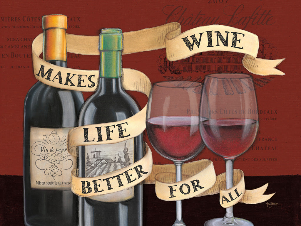 Reproduction of Wine Wisdom I by Mary Urban - Wall Decor Art
