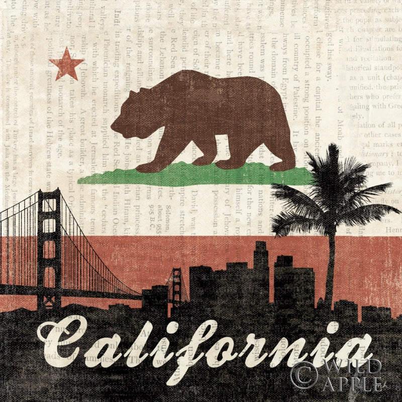 Reproduction of California by Moira Hershey - Wall Decor Art