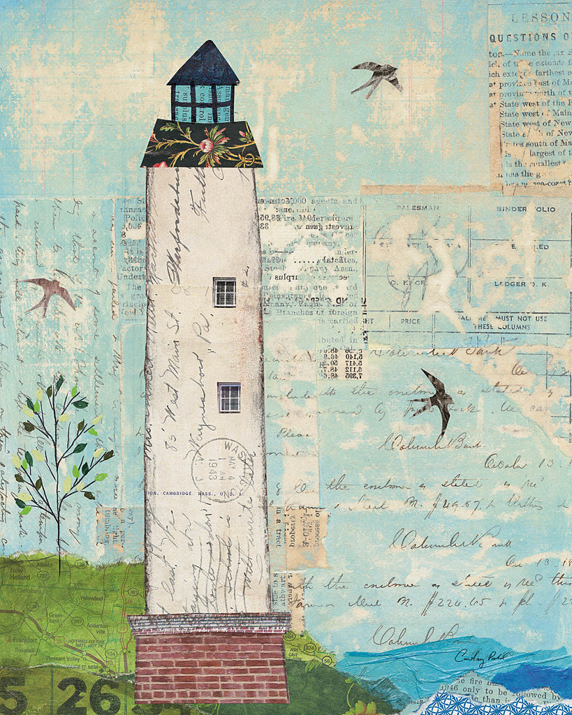Reproduction of Coastal Lighthouse I by Courtney Prahl - Wall Decor Art